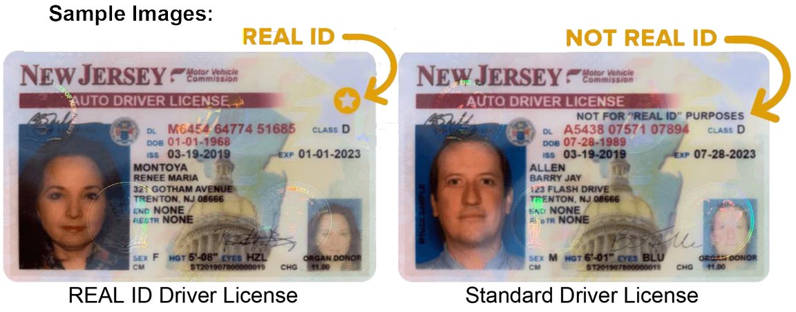 ID samples for Real ID